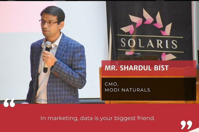 Mr. Shardul Bist (Chief Marketing Officer, Modi Naturals)