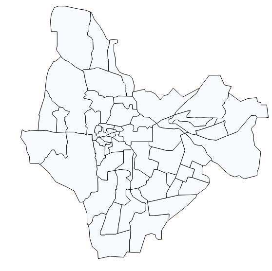 Ward Level Map of Udaipur City