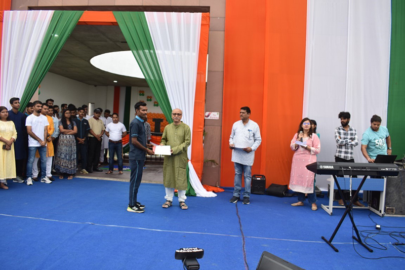 IIM Udaipur Celebrates India's 77th Independence Day with Enthusiasm and Fervor