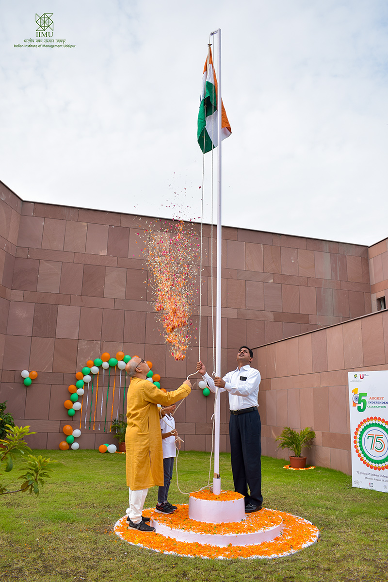 IIM Udaipur celebrated India's 75th Independence Day