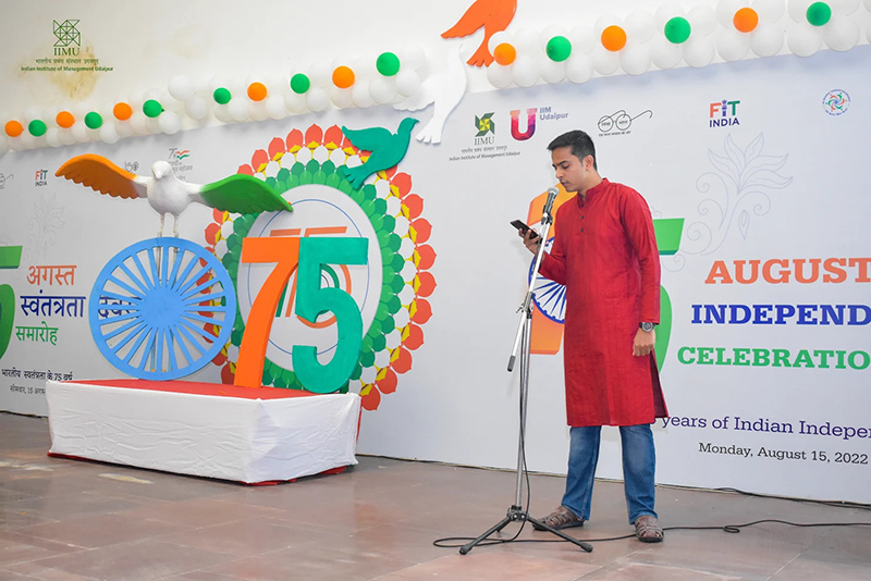 IIM Udaipur celebrated India's 75th Independence Day