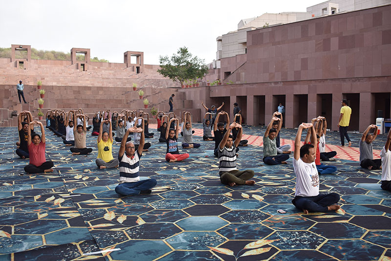 IIMU Celebrates 8th International Yoga Day at the Campus