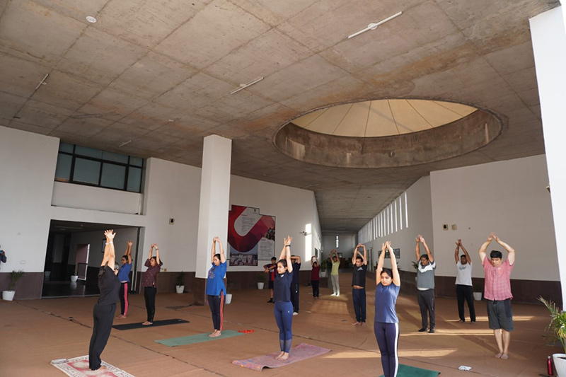 IIM Udaipur Celebrates 9th International Yoga Day at the Campus