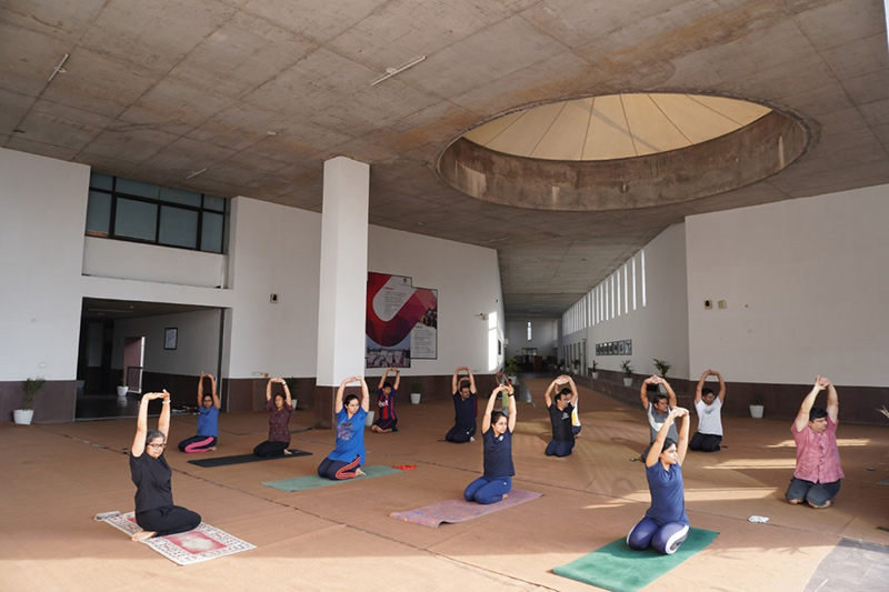 IIM Udaipur Celebrates 9th International Yoga Day at the Campus