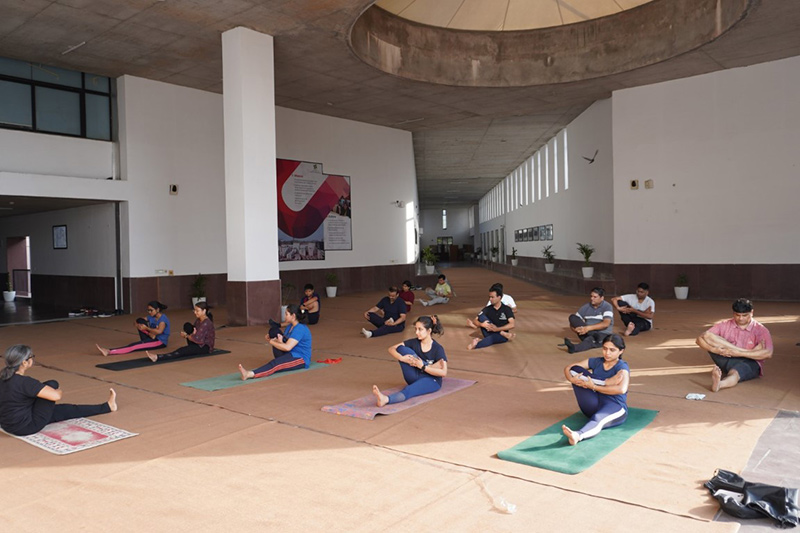 IIM Udaipur Celebrates 9th International Yoga Day at the Campus