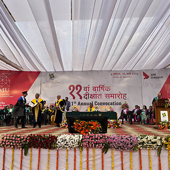 IIM Udaipur awards MBA Degrees to 398 students at its 11th Annual Convocation