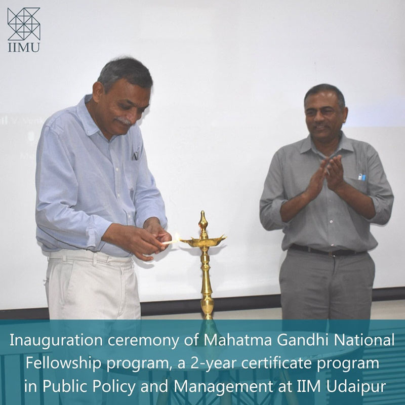 IIM Udaipur held the inaugural ceremony of MGNF’s First Batch