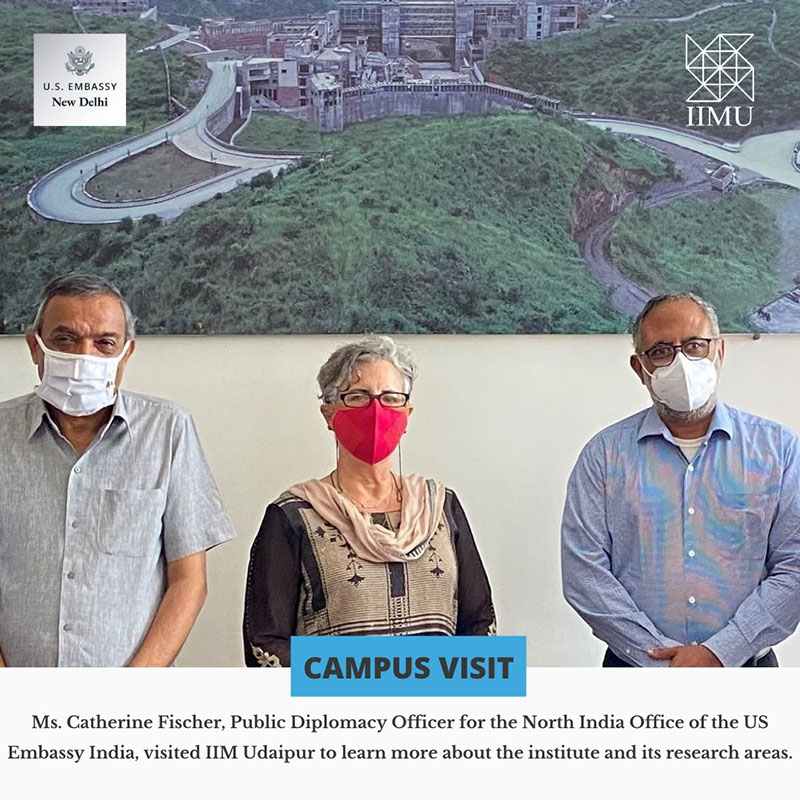 Scholar Visit: US Embassy India Official Visits IIM Udaipur  