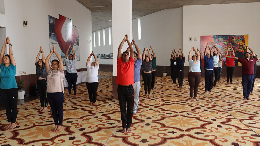 IIM Udaipur Celebrates 10th International Yoga Day at the Campus