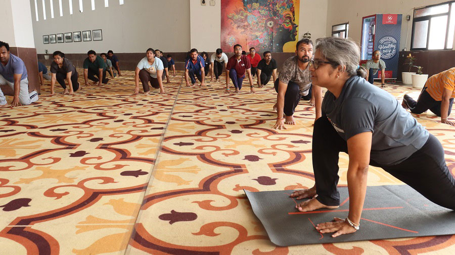 IIM Udaipur Celebrates 10th International Yoga Day at the Campus