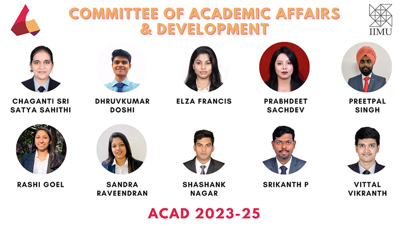 Committee of Academic Affairs & Development Two Year MBA (2023-25)