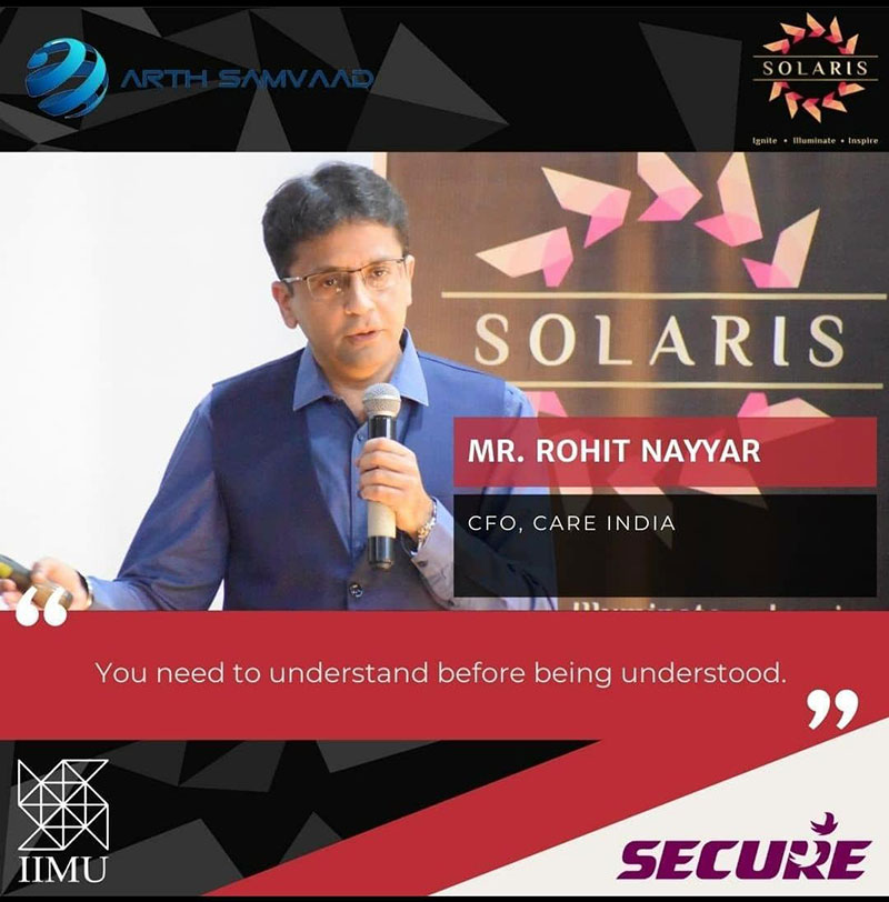 Mr. Rohit Nayyar, CFO, CARE India