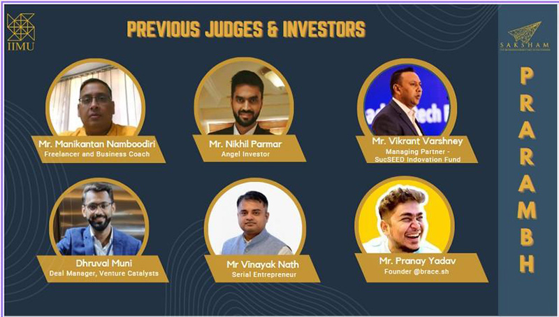 Judges/Investors for PRARAMBH