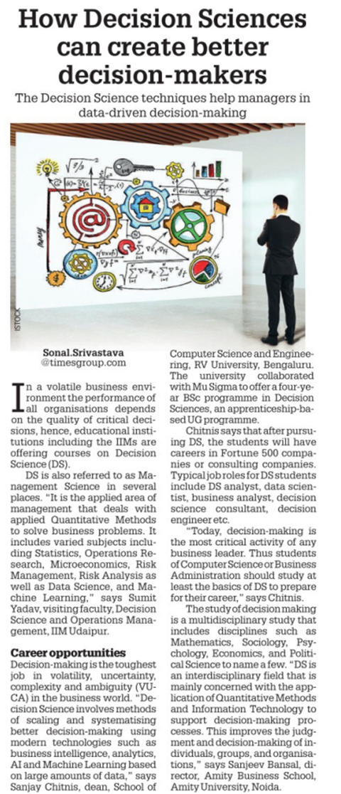 How Decision Sciences can create better decision-makers?