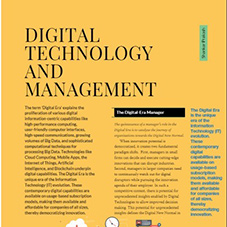 Digital Technology and Management