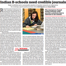 Why do Indian B-schools need credible journals