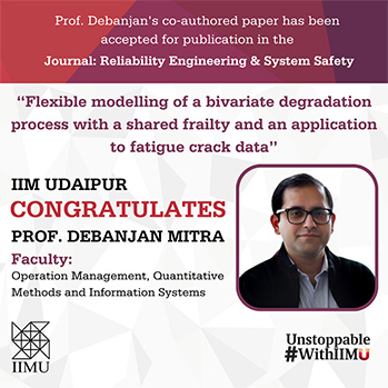 Flexible modelling of a bivariate degradation process with a shared frailty and an application to fatigue crack data.