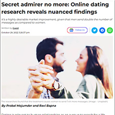 Secret admirer no more: Online dating research reveals nuanced findings