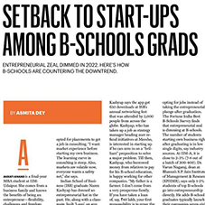 Setback To Startups Among B-school Grads