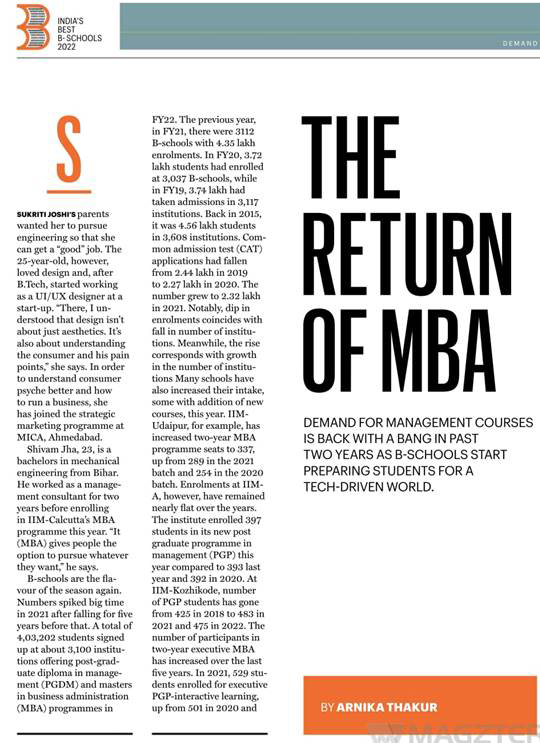 The Return of MBA